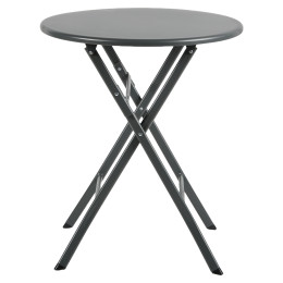 Τραπέζι Κήπου ArteLibre NOVA Μαύρο Μέταλλο Φ60x70cm
