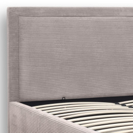 Κρεβάτι Velar Megapap Υφασμάτινο με Αποθηκευτικό Χώρο Χρώμα Μόκα 160x200εκ.