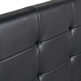 Κρεβάτι iro Megapap από Τεχνόδερμα με Αποθηκευτικό Χώρο Χρώμα Μαύρο 150x200εκ.