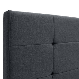 Κρεβάτι iro Megapap Υφασμάτινο με Αποθηκευτικό Χώρο Χρώμα Ανθρακί 150x200εκ.