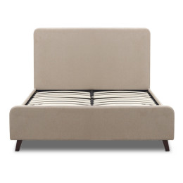 Κρεβάτι Ovelia Megapap Υφασμάτινο Χρώμα Μπεζ 120x200εκ.