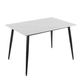 LOBY CERAMIC WHITE MARBLE 120Χ80Χ75εκ. ΤΡΑΠΕΖΙ