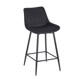 REPO BLACK VELVET ΥΦΑΣΜΑ 66εκ. ΣΚΑΜΠΟ ΜΕΤΑΛΛΙΚΟ 48X49X66-96εκ.