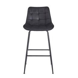 ERMINA BLACK VELVET ΥΦΑΣΜΑ 75εκ. ΣΚΑΜΠΟ ΜΕΤΑΛΛΙΚΟ 49X50X75-104εκ.