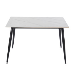 LOBY CERAMIC WHITE MARBLE 120Χ80Χ75εκ. ΤΡΑΠΕΖΙ