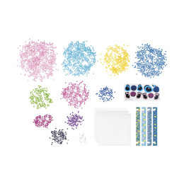 Totum: Disney Stitch - Iron on Beads, 2 Square Pegboards (Tt700505)