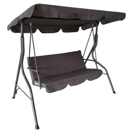 Κούνια ArteLibre LEMONA Γκρι Μέταλλο/Polyester 174x110x200cm