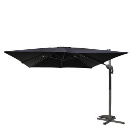 Ομπρέλα Κήπου ArteLibre VALENA Μαύρο/Γκρι Αλουμίνιο/Polyester Φ3x3m