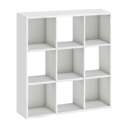 Βιβλιοθήκη Cube Megapap Χρώμα Λευκό 90x30x90εκ.