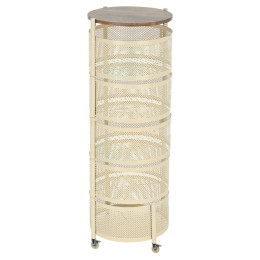 Estia Τρολεϊ Αποθηκευσης Allure Μεταλλικο με 5 Συρταρια Ivory