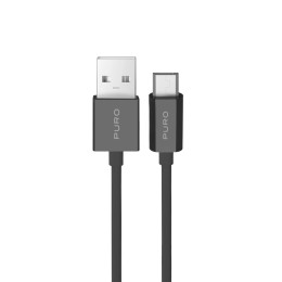 Puro Cable in TPE , USB-A Micro USB, 1m, 2.0, 12W, Black