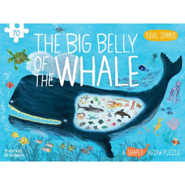 The big Belly of the Whale a Shaped Jigsaw Puzzle by Yuval Zommer