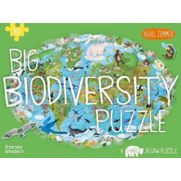 The big Biodiversity Puzzle a Shaped Jigsaw Puzzle by Yuval Zommer