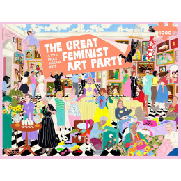 The Great Feminist art Party in 1000 pie a 1000 Piece Jigsaw Riot