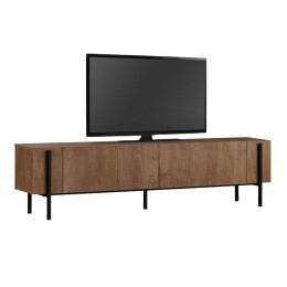Έπιπλο Τηλεόρασης Nexus Megapap Χρώμα Καρυδί 180x30x45,5εκ.