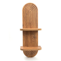 Ραφιέρα Τοίχου Artwill Megapap mdf Χρώμα oak 26x13x70εκ.