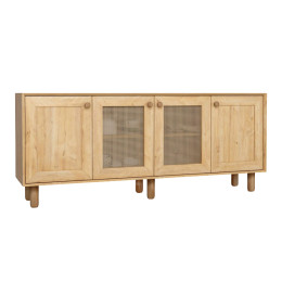 Μπουφές Bohemian Megapap Χρώμα Φυσικό Οξιάς 180x40x75εκ.