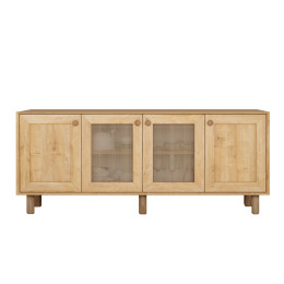 Μπουφές Bohemian Megapap Χρώμα Φυσικό Οξιάς 180x40x75εκ.