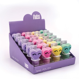 HappiHobbi Βερνίκι Νυχιών Sparkle Love σε 4 Σχέδια για 6+ Ετών