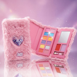 HappiHobbi Παλέτα Μακιγιάζ Γούνινο Αρκουδάκι Sparkle Love Για 6+ Ετών