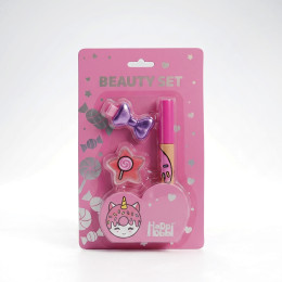 HappiHobbi Σετ Ομορφιάς σε καρτέλα Sparkle Love σε 4 Σχέδια για 6+ Ετών