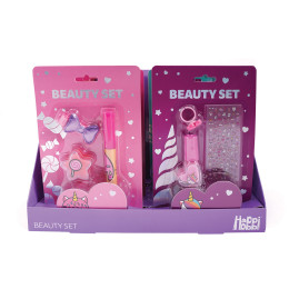 HappiHobbi Σετ Ομορφιάς σε καρτέλα Sparkle Love σε 4 Σχέδια για 6+ Ετών