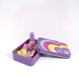 HappiHobbi Σετ Ομορφιάς με Θήκη Sparkle Love σε 2 Σχέδια Για 6+ Ετών