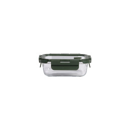 Estia Φαγητοδοχειο Click&seal 370ml 14.5x10.5x4.7cm Olive