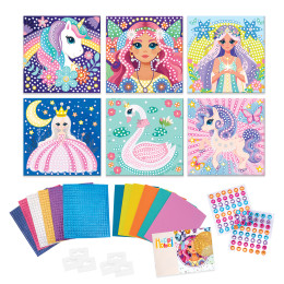 HappiHobbi Σετ Χειροτεχνίας Μωσαϊκό με Αυτοκόλλητα Για 4+ Ετών