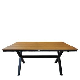 Τραπέζι Κήπου ArteLibre COMINO Καρυδί/Ανθρακί Αλουμίνιο/Polywood 150x90x74cm