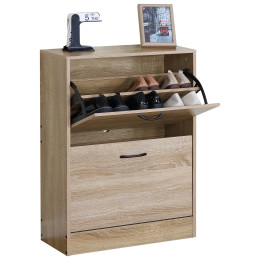 Παπουτσοθήκη ArteLibre BRANTLEY Δρυς Μοριοσανίδα 60x24x81cm