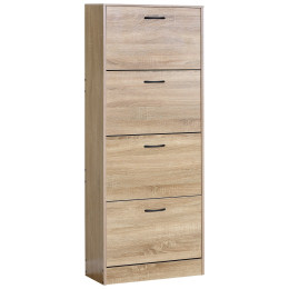 Παπουτσοθήκη ArteLibre BRANTLEY Δρυς Μοριοσανίδα 60x24x150cm