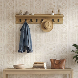 Κρεμάστρα Τοίχου Vettini Megapap Χρώμα Sapphire oak 100x12x20εκ.