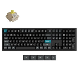 Keychron q6 Ultra (Q6u-m4) zmk rgb 8k Wireless Custom Mechanical Keyboard-Banana Switch 100% us