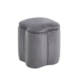 FIONA ΣΚΑΜΠΟ VELVET GREY ΜΕ ΑΠΟΘ. ΧΩΡΟ 30X30X34εκ.