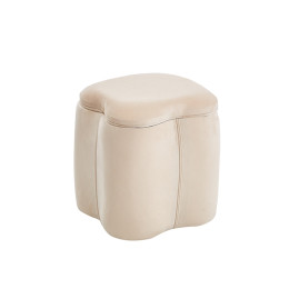 FIONA ΣΚΑΜΠΟ VELVET BEIGE ΜΕ ΑΠΟΘ. ΧΩΡΟ 30X30X34εκ.