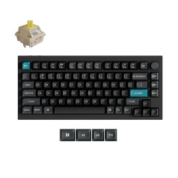 Keychron q1 Ultra (Q1u-m4) zmk rgb 8k Wireless Custom Mechanical Keyboard-Banana Switch 75% us