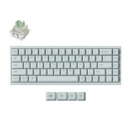 Keychron q16 he (Q16hw-l1) qmk Ceramic Custom Hall Effect  Keyboard rgb Lime Switch 65% us Green
