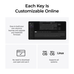 Keychron q3 Ultra (Q3u-m1) zmk rgb 8k Wireless Custom Mechanical Keyboard-red Switch 80% us