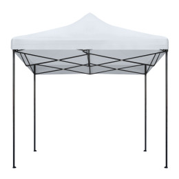Κιόσκι - Gazebo Bari Megapap Πτυσσόμενο Μεταλλικός Σκελετός - Αδιάβροχο Ύφασμα Χρώμα Λευκό 3x3x3,10m.