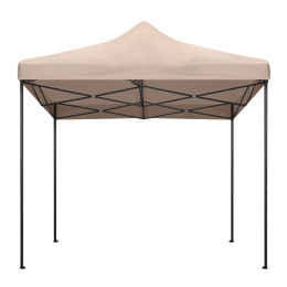 Κιόσκι - Gazebo Bari Megapap Πτυσσόμενο Μεταλλικός Σκελετός - Αδιάβροχο Ύφασμα Χρώμα της Άμμου 3x3x3,10m.