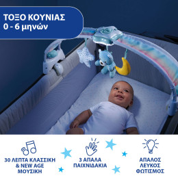 Chicco Βρεφικό Παιχνίδι Κούνιας Rainbow Sky Σιέλ Για 0+ Μηνών