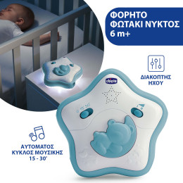 Chicco Βρεφικό Παιχνίδι Κούνιας Rainbow Sky Σιέλ Για 0+ Μηνών