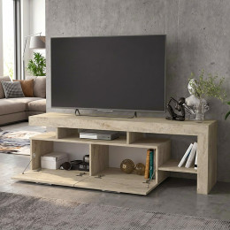 Έπιπλο Τηλεόρασης Acnes Megapap Χρώμα Travertine 160x40x53εκ.