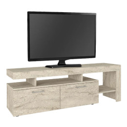 Έπιπλο Τηλεόρασης Acnes Megapap Χρώμα Travertine 160x40x53εκ.