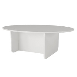 Τραπεζάκι Σαλονιού Ravey Megapap Χρώμα Λευκό 120x60x39,6εκ.