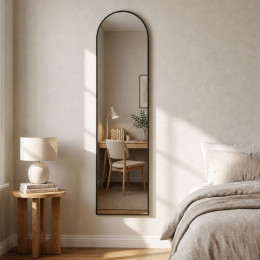 Καθρέπτης Δαπέδου - Τοίχου Agalu Μegapap Χρώμα Sencron Black 40x150εκ.