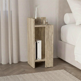 Κομοδίνο Elos Megapap Αριστερό Χρώμα Travertine 25x27x60εκ.