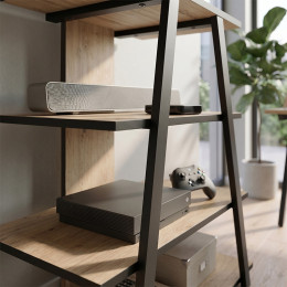 Έπιπλο Τηλεόρασης Lyno Megapap Χρώμα Sapphire oak 70,4x54x80εκ.