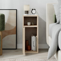 Κομοδίνο Inca Megapap Χρώμα Light oak 25,2x32x60εκ.